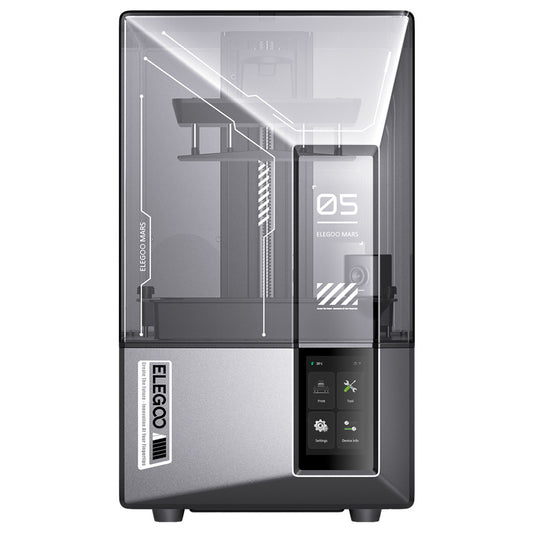 ELEGOO Mars 5 Ultra Resin 3D Printer, Smart Mechanical Sensor, 7-inch 9K Mono LCD, 150mm/h Printing Speed, AI Camera, Auto-Leveling, Dual Pour Spouts Resin Tank, WiFi Transfer, 153.36*77.76*165mm (6.04 x 3.06 x 6.49inch)