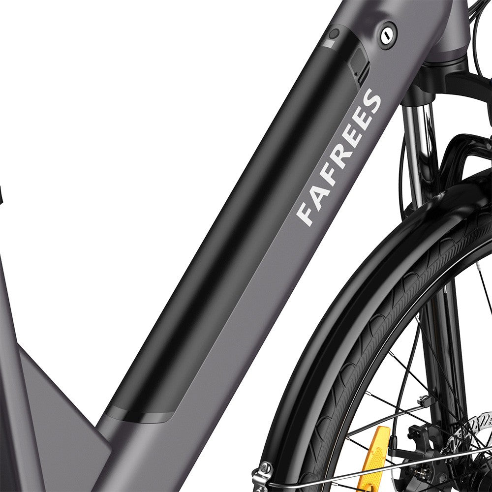Fafrees F28 Pro 27.5&#39;&#39; Step-through City E-Bike 25Km/h 250W Motor 36V14.5Ah Embedded Removable Battery Shimano 7-Speed Gear - Black