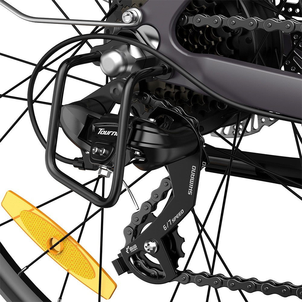 Fafrees F28 Pro 27.5&#39;&#39; Step-through City E-Bike 25Km/h 250W Motor 36V14.5Ah Embedded Removable Battery Shimano 7-Speed Gear - Black
