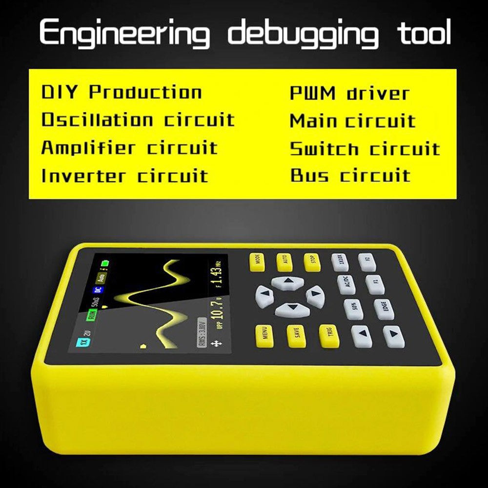FNIRSI 5012H Handheld Digital Oscilloscope, 1 Channel, 500MS/s Sampling Rate, 100MHz Bandwidth, 2.4-inch Screen