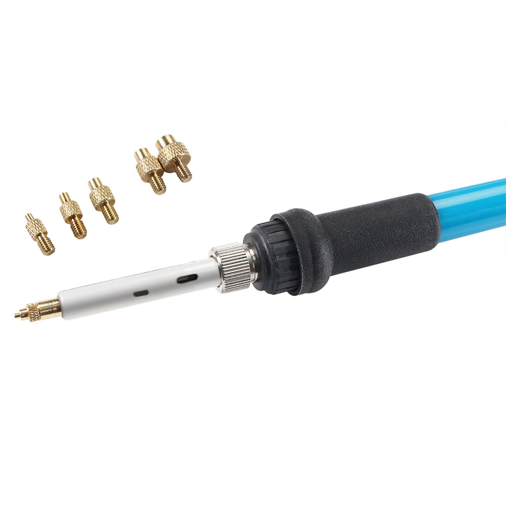 FYSETC Brass Thread Heat Set Inserts Tips for M2 to M8, 60W 220V Soldering Iron - EU Plug