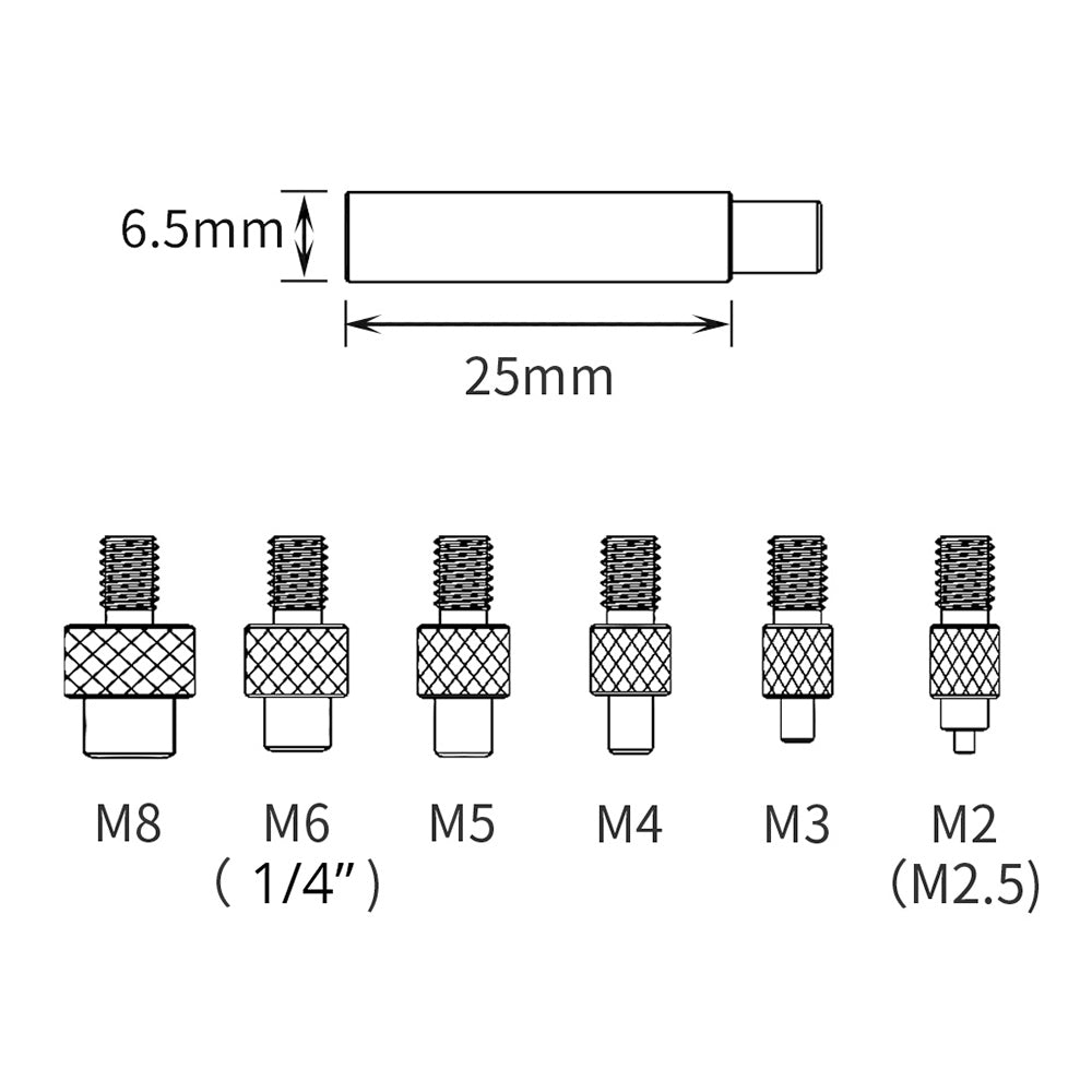 FYSETC Brass Thread Heat Set Inserts Tips for M2 to M8, 60W 220V Soldering Iron - EU Plug