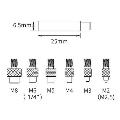 FYSETC Brass Thread Heat Set Inserts Tips for M2 to M8, 60W 220V Soldering Iron - EU Plug