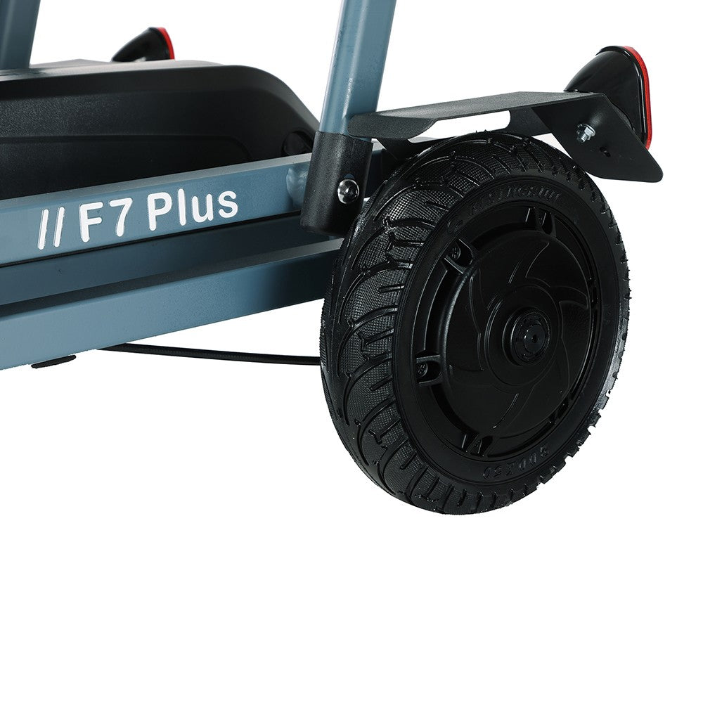 Freejoyer F7 Plus Four-wheel Electric Scooter with Seat, 300W Motor, 36V 21AH Battery, 15km/h Max Speed, 35km Max Range - Grey Blue
