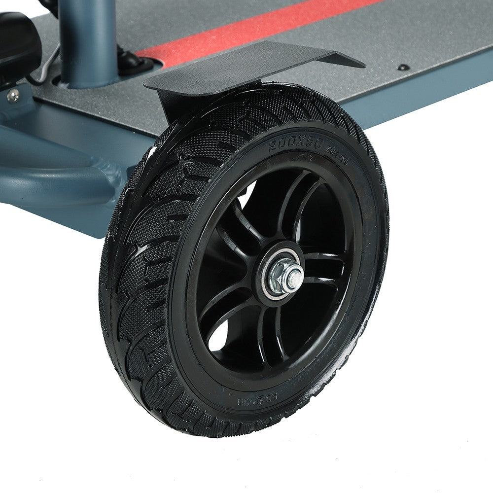 Freejoyer F7 Plus Four-wheel Electric Scooter with Seat, 300W Motor, 36V 21AH Battery, 15km/h Max Speed, 35km Max Range - Grey Blue