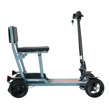 Freejoyer F7 Plus Four-wheel Electric Scooter with Seat, 300W Motor, 36V 21AH Battery, 15km/h Max Speed, 35km Max Range - Grey Blue