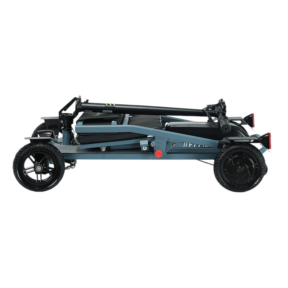Freejoyer F7 Plus Four-wheel Electric Scooter with Seat, 300W Motor, 36V 21AH Battery, 15km/h Max Speed, 35km Max Range - Grey Blue