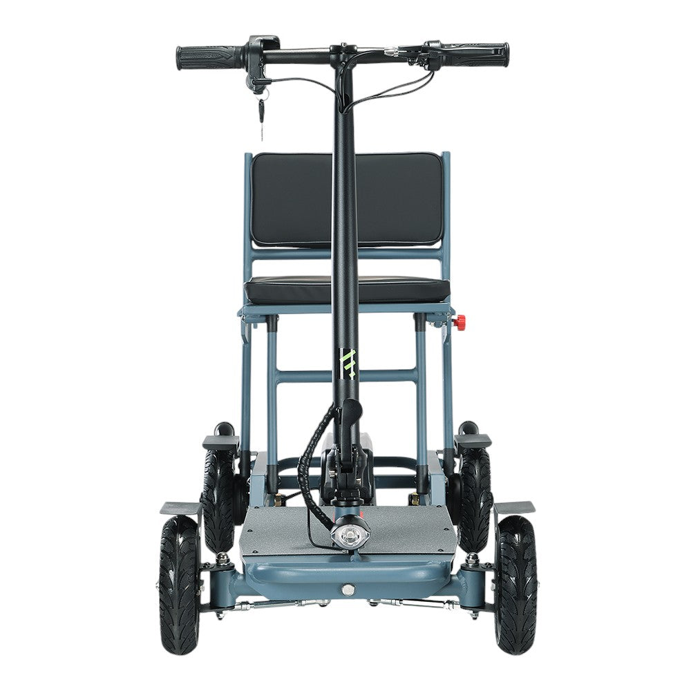 Freejoyer F7 Plus Four-wheel Electric Scooter with Seat, 300W Motor, 36V 21AH Battery, 15km/h Max Speed, 35km Max Range - Grey Blue
