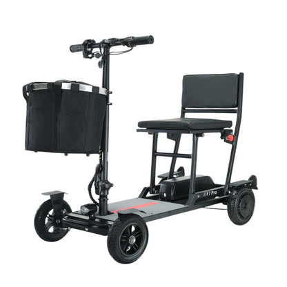 Freejoyer F7 Pro Four-wheel Electric Scooter with Seat, 300W Motor, 36V 13AH Battery, 15km/h Max Speed, 35km Max Range - Black