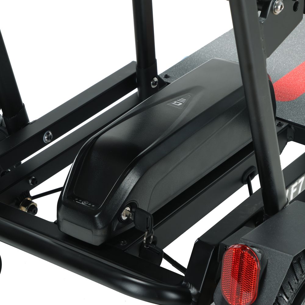 Freejoyer F7 Pro Four-wheel Electric Scooter with Seat, 300W Motor, 36V 13AH Battery, 15km/h Max Speed, 35km Max Range - Black