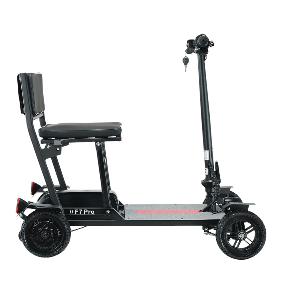 Freejoyer F7 Pro Four-wheel Electric Scooter with Seat, 300W Motor, 36V 13AH Battery, 15km/h Max Speed, 35km Max Range - Black