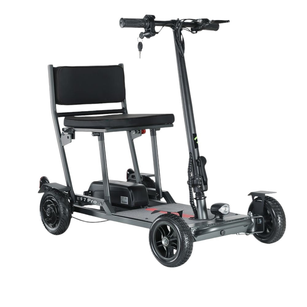 Freejoyer F7 Pro Four-wheel Electric Scooter with Seat, 300W Motor, 36V 13AH Battery, 15km/h Max Speed, 35km Max Range - Black