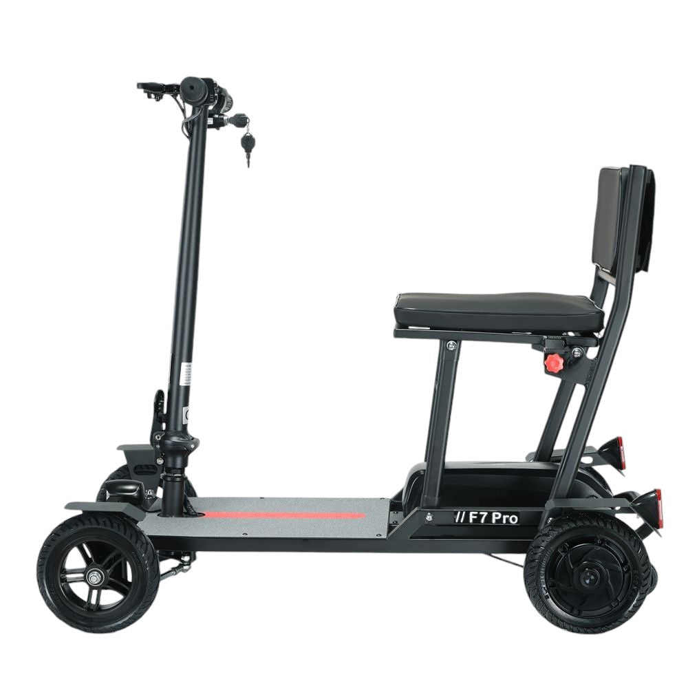 Freejoyer F7 Pro Four-wheel Electric Scooter with Seat, 300W Motor, 36V 13AH Battery, 15km/h Max Speed, 35km Max Range - Black