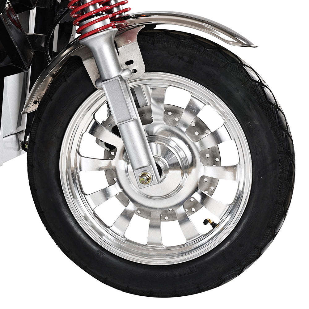 Freejoyer FW5 Electric Cargo Tricycle, 3000W Motor, 72V 58Ah Battery, 45km/h Max Speed, 86km Range, Front Disc Brake &amp; Rear Drum Brake, Front &amp; Rear Shock Absorption - Silver