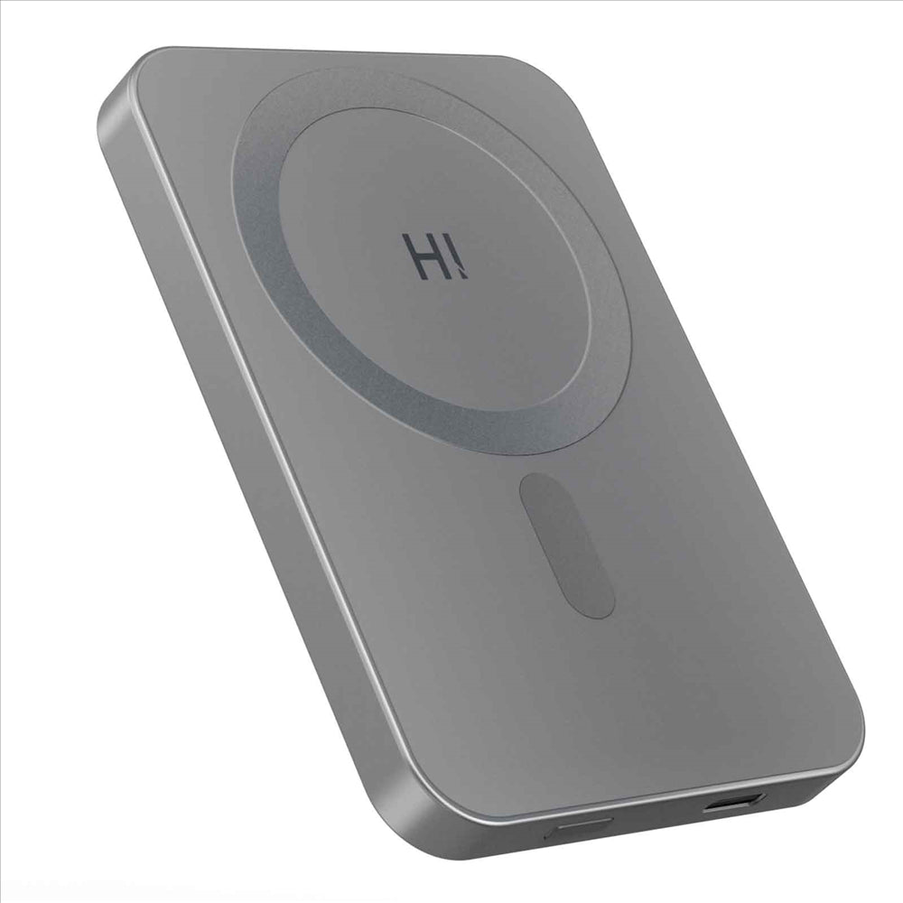 HINOVO MB1-5000 Magnetic Wireless Portable Charger, 5000mAh Magnetic Power Bank, Mag-Safe Battery Pack for iPhone 14/13/12 Series Compatible with Mag-Safe Case, 20W PD Fast Charging Ultra Slim and Light