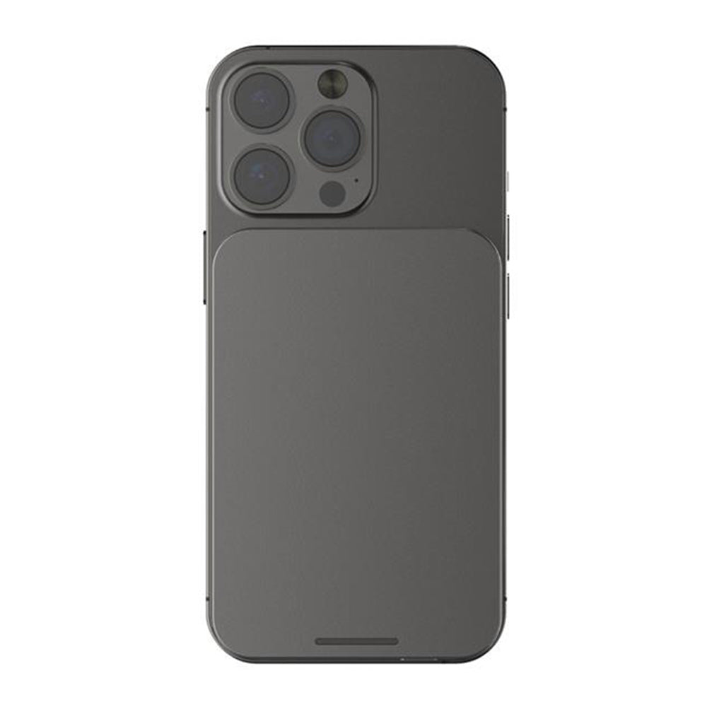 HINOVO MB1-5000x Wireless Portable Charger, 5000mAh Magnetic Wireless Power Bank, PD 20W Fast Charging, Cyberpunk Style - Graphite Grey
