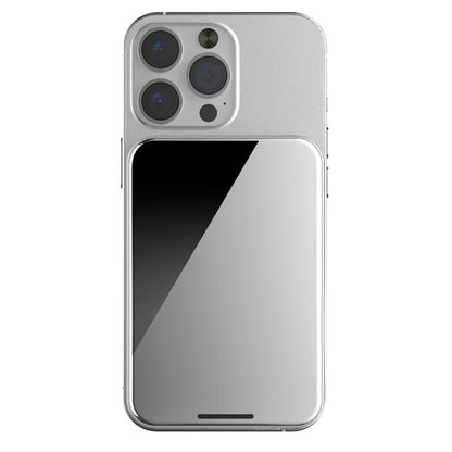 HINOVO MB1-5000xw Wireless Portable Charger, 5000mAh Magnetic Wireless Power Bank, PD 20W Fast Charging, Cyberpunk Style - Mirror White