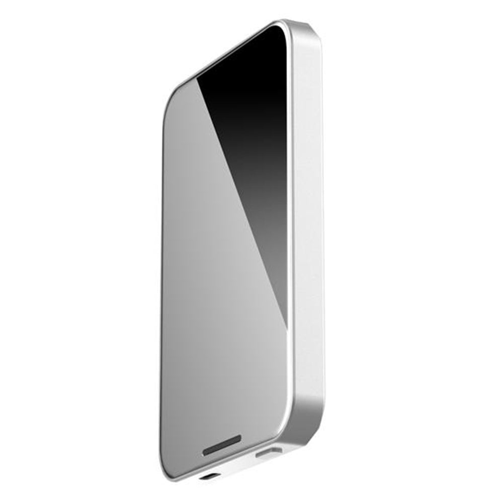 HINOVO MB1-5000xw Wireless Portable Charger, 5000mAh Magnetic Wireless Power Bank, PD 20W Fast Charging, Cyberpunk Style - Mirror White