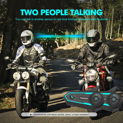 Houtonsen S6 Motorcycle Helmet Headset, 1000m Real-time Intercom Distance, Voice Navigation, Bluetooth 5.1, 30h Working Time, Type-C Interface, IP65 Waterproof - 1Pc Pack