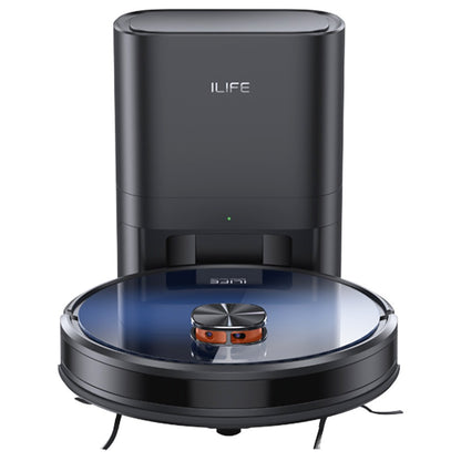 ILIFE T10s Robot Vacuum Cleaner, 2 in 1 Vacuum and Mop, Self-Emptying Station, 3000Pa Suction, 2.5L Dust Bag, LDS Navigation, 150 mins Runtime, Save up to 5 Maps, App &amp; Voice Control - Gradient Blue