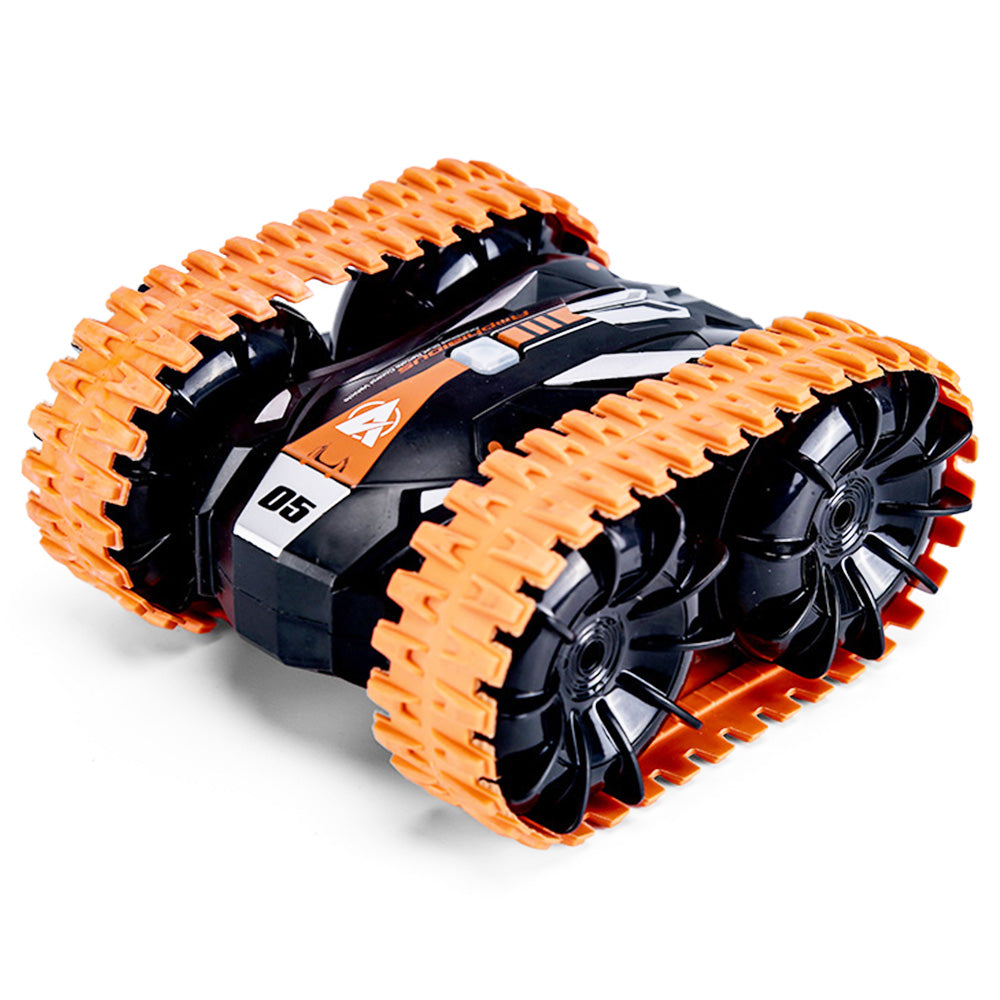 JJRC Q113 1:24 RC Stunt Car 4WD 360 Rotate 2-in-1 Waterproof Water&amp;Land Drift Amphibious Vehicle Models Toy - Orange