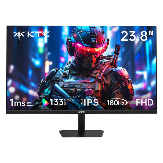 KTC H24F8 Gaming Monitor, 23.8&#39;&#39; 1920*1080 16:9 Fast IPS Screen, 180Hz Refresh Rate, 1ms Response Time, 1000:1 Contrast Ratio, HDR10, 135% sRGB, Adaptive-Sync, Dynamic Action Sync, Game Assist, Low Blue Light &amp; Flicker-Free, VESA Mount