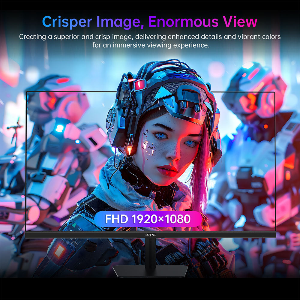 KTC H24F8 Gaming Monitor, 23.8&#39;&#39; 1920*1080 16:9 Fast IPS Screen, 180Hz Refresh Rate, 1ms Response Time, 1000:1 Contrast Ratio, HDR10, 135% sRGB, Adaptive-Sync, Dynamic Action Sync, Game Assist, Low Blue Light &amp; Flicker-Free, VESA Mount