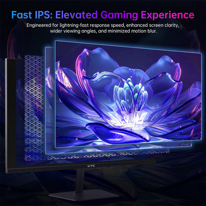 KTC H24F8 Gaming Monitor, 23.8&#39;&#39; 1920*1080 16:9 Fast IPS Screen, 180Hz Refresh Rate, 1ms Response Time, 1000:1 Contrast Ratio, HDR10, 135% sRGB, Adaptive-Sync, Dynamic Action Sync, Game Assist, Low Blue Light &amp; Flicker-Free, VESA Mount