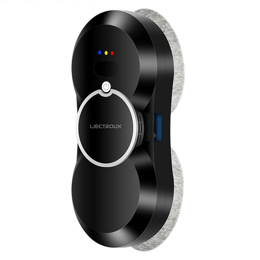 Liectroux HCR-10 Robot Window Vacuum Cleaner, 30ml Water Tank, Ultrasonic Water Spraying, 2800Pa Suction, 6.8cm Ultra-thin Body - Black
