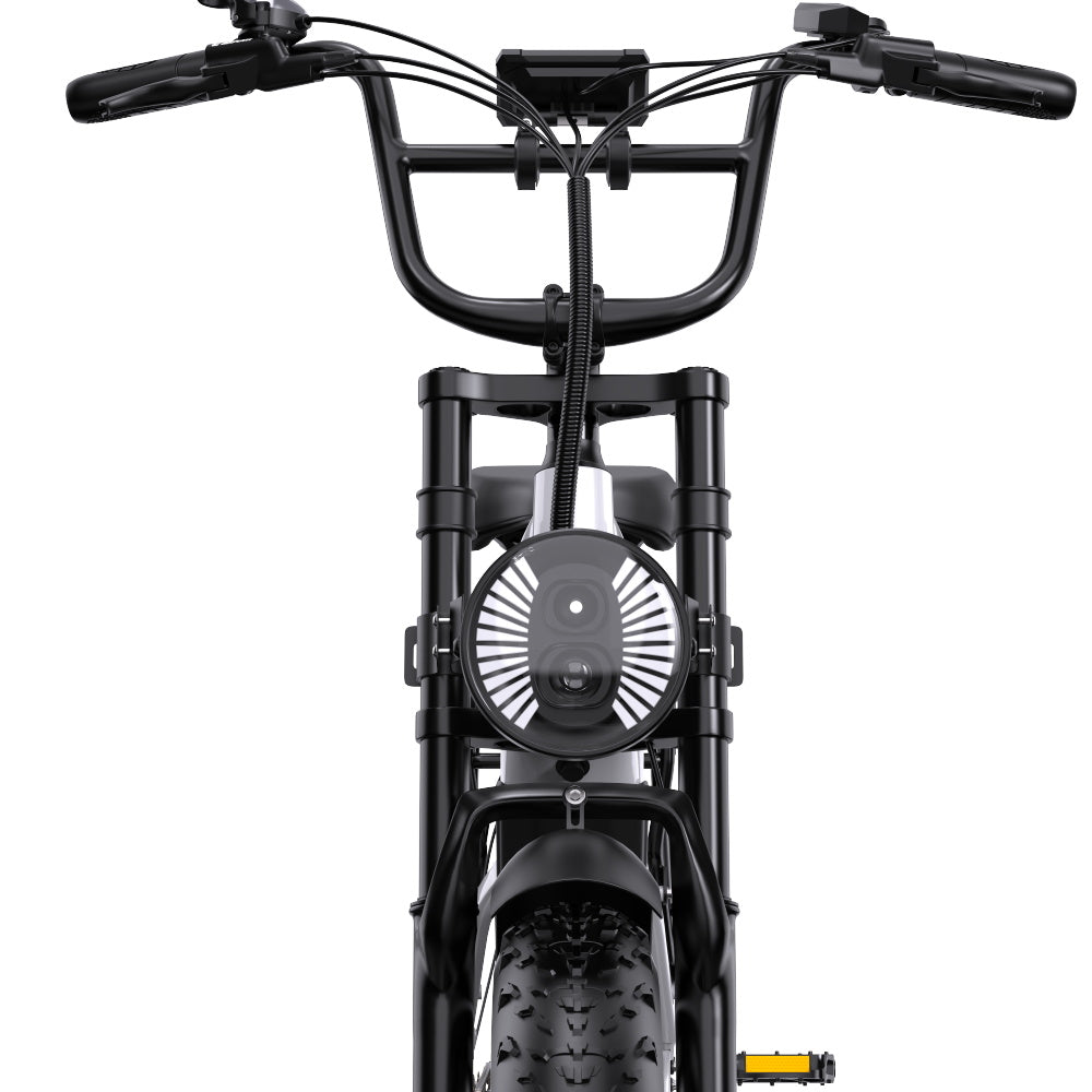 ONESPORT OT08 Pro Electric Bike, 500W Motor, 2*48V 18Ah Battery, 20*4.0 inch Tires, 25km/h Max Speed, 190km Max Range, Front &amp; Rear Oil Disc Brakes, Suspension Fork, Shimano 7-speed - White