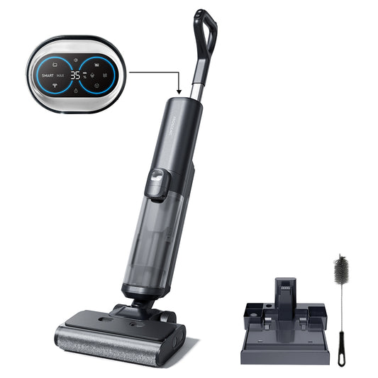 Proscenic F20A Cordless Vacuum and Mop, 35min Runtime, LED Screen, Self-Cleaning &amp; Air Drying, All-Around Edge Cleaning, App Control, Solid-Liquid Separation