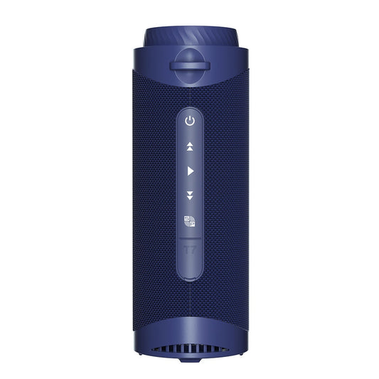 Tronsmart T7 Portable Bluetooth Speaker with LED Lights, 30W Output, SoundPulse, TWS, ATS2853, IPX7 Waterproof, Custom Equalizers - Dark Blue