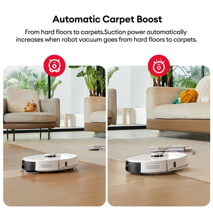 Ultenic T10 Pro Robot Vacuum Cleaner with Self Emptying Station, 4000Pa Suction, Dual SpinPower Mopping, 3.3L Dustbag, Lidar Navigation, Carpet Boost, 5200mAh Battery, Max 200 Mins Runtime, APP/Voice Control