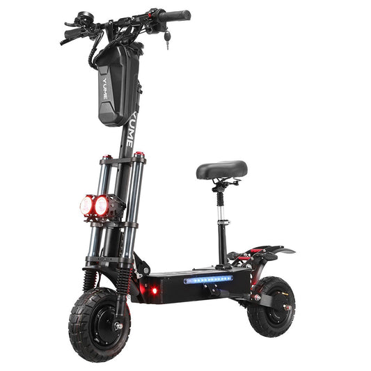 YUME Y10 Electric Scooter, 1200W*2 Motor, 52V 23.4Ah Battery, 10&quot; Off-road Tubeless Tires, 40mph Max Speed, 40miles Range, Front and Rear Hydraulic Disc Brake