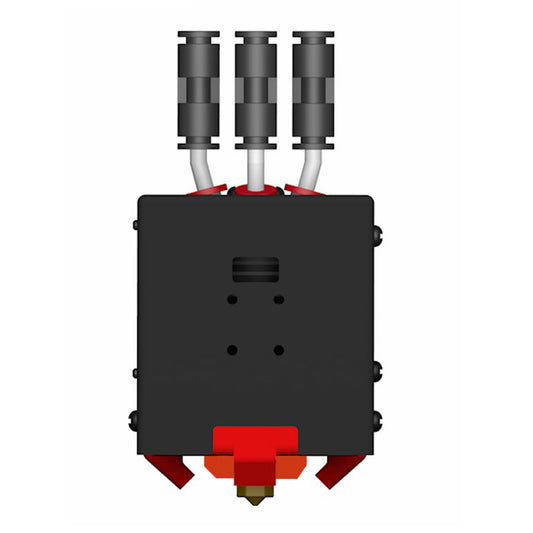 ZONESTAR M4V6 4-in-1-out Mix Color Hotend Assembly, with Four Colors Printhead Nozzle, for Z9V5 Series 3D Printer