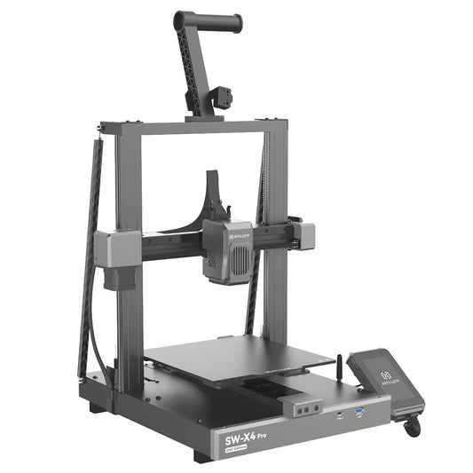 Artillery Sidewinder X4 Pro S1 3D Printer, 240*240*260mm, 500mm/s Printing Speed, X Y-axis Linear Rail, Direct Drive Extruder, 81 Points Auto Levelling, Double Pull Rod, Auto Cleaning Nozzle