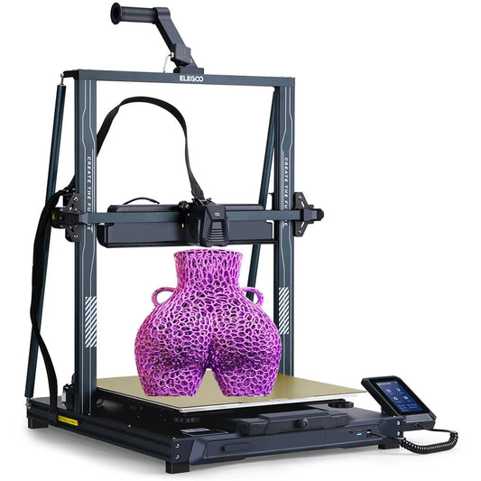 Elegoo Neptune 4 Max 3D Printer, Auto Leveling, 500mm/s Max Printing Speed, Klipper Firmware, 300 Celsius High Temperature Nozzle, Cooling Fan, WiFi Connection, 420*420*480mm