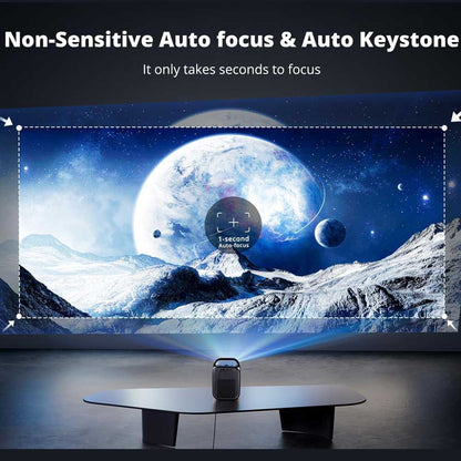 [Netflix &amp; Google TV Certified] ETOE Seal Pro 1000 ANSI LCD Projector, Native 1080P, Dolby Audio Certified, Auto Focus. Auto Keystone Correction, 2*10W Speakers, Built-in Chromecast, Google Assistant, HDMI 2.1