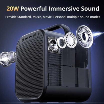 [Netflix &amp; Google TV Certified] ETOE Seal Pro 1000 ANSI LCD Projector, Native 1080P, Dolby Audio Certified, Auto Focus. Auto Keystone Correction, 2*10W Speakers, Built-in Chromecast, Google Assistant, HDMI 2.1