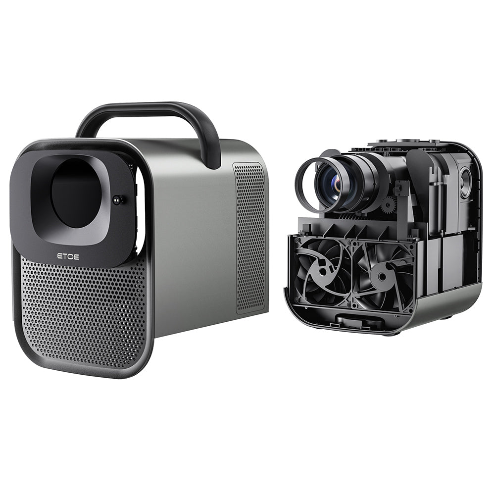[Netflix &amp; Google TV Certified] ETOE Seal Pro 1000 ANSI LCD Projector, Native 1080P, Dolby Audio Certified, Auto Focus. Auto Keystone Correction, 2*10W Speakers, Built-in Chromecast, Google Assistant, HDMI 2.1