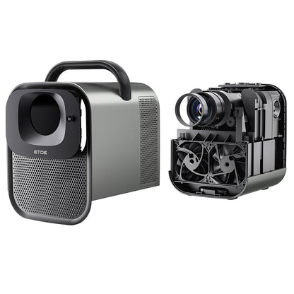 [Netflix &amp; Google TV Certified] ETOE Seal Pro 1000 ANSI LCD Projector, Native 1080P, Dolby Audio Certified, Auto Focus. Auto Keystone Correction, 2*10W Speakers, Built-in Chromecast, Google Assistant, HDMI 2.1