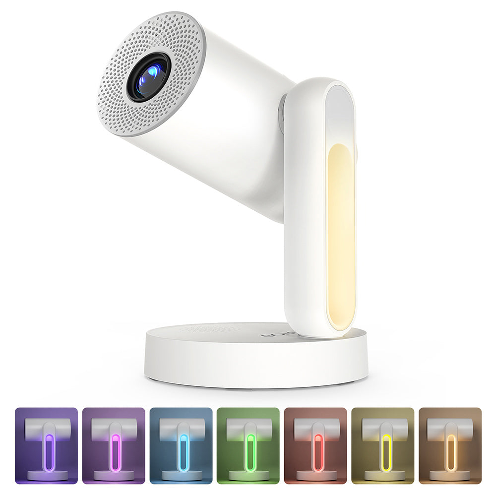 [Netflix &amp; Android TV Certifie] ETOE Starfish Projector, Android TV 11.0, Dolby Digital, Touch Night Light, 140&#176; Rotation, 300 ANSI, 4K Decoding, Auto Keystone Correction, Built-in Chromecast, 5W Speaker