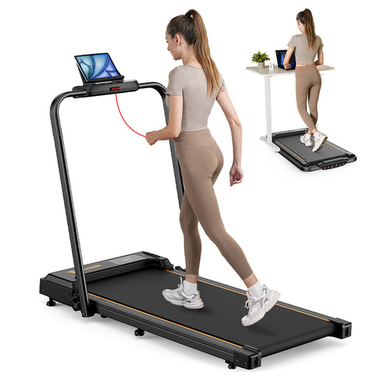 Formill FT-51 2-in-1 Walking Pad Treadmill, 2.5 HP Motor, Folding Treadmill up to 10 km/h, with LED Display and Remote Control, MAX 120KG, Ideal treadmill for Home and Office