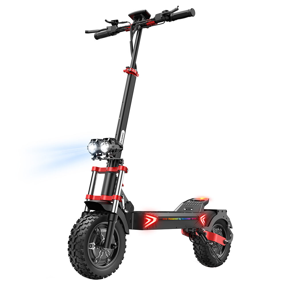 iScooter iX8 Electric Scooter, 2*1200W Motor, 48V 20AH Battery, 12-inch Tire, 60km/h Max Speed, 70km Range, Dual Hydraulic Disc Brakes, Front &amp; Rear Suspension