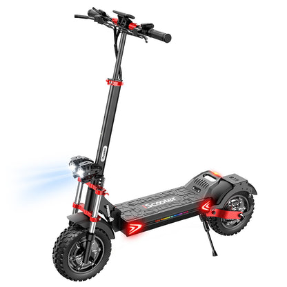 iScooter iX8 Electric Scooter, 2*1200W Motor, 48V 20AH Battery, 12-inch Tire, 60km/h Max Speed, 70km Range, Dual Hydraulic Disc Brakes, Front &amp; Rear Suspension