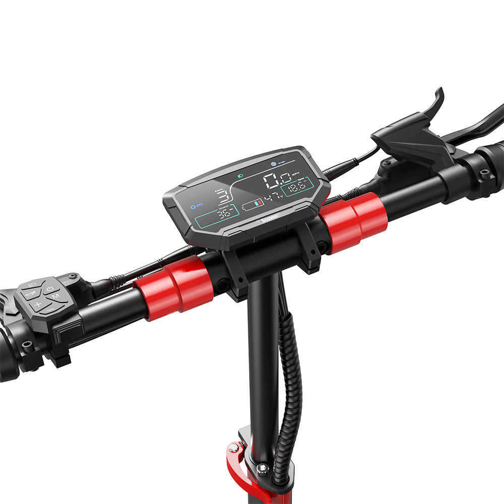 iScooter iX8 Electric Scooter, 2*1200W Motor, 48V 20AH Battery, 12-inch Tire, 60km/h Max Speed, 70km Range, Dual Hydraulic Disc Brakes, Front &amp; Rear Suspension
