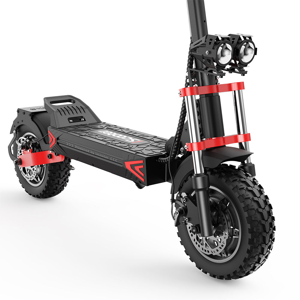 iScooter iX8 Electric Scooter, 2*1200W Motor, 48V 20AH Battery, 12-inch Tire, 60km/h Max Speed, 70km Range, Dual Hydraulic Disc Brakes, Front &amp; Rear Suspension