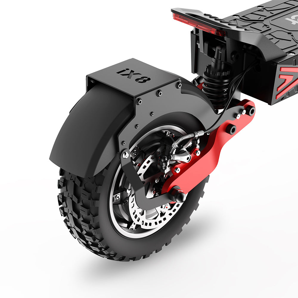 iScooter iX8 Electric Scooter, 2*1200W Motor, 48V 20AH Battery, 12-inch Tire, 60km/h Max Speed, 70km Range, Dual Hydraulic Disc Brakes, Front &amp; Rear Suspension