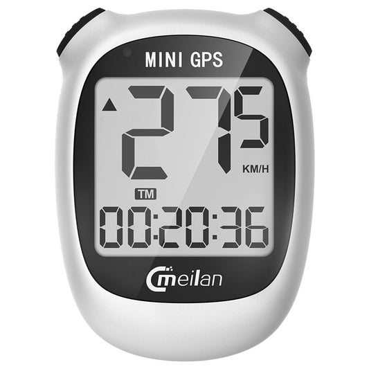 Meilan M3 Mini GPS Bike Computer Waterproof Speedometer Odometer 1.6 Inch Monochrome Display - White