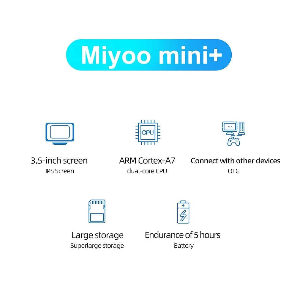 MIYOO Mini Plus Game Console 64GB - Grey